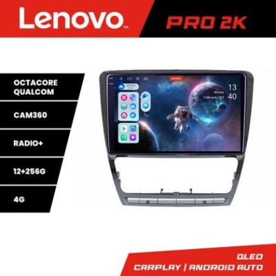 Navigatie Skoda Octavia 2 2005-2013 Lenovo Kit-005 8 core QLED 2K 12+256 360 Android Waze USB Navigatie Internet Youtube Radio CarStore Technology foto
