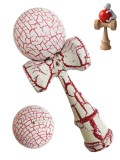 Cumpara ieftin Kendama Profesionala, Bila din lemn, Design artistic cu finisaj Crapatura + Sticker pentru Telefon, 107KD