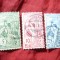 Serie Elvetia 1900 - 25 Ani UPU , 3 valori stampilate