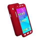 Husa FullBody Red pentru Samsung Galaxy J3 2016 acoperire 360 grade cu folie de protectie GRATIS !
