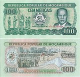 Mozambic 1983, 100 Meticais (P-130a.1), UNC, Bancnota Africa, Colectie Numismatica