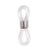 Prindere siliconica pentru ochelari, capat pentru snur si lant ochelari, accesoriu fixare rame, negru, 20 mm