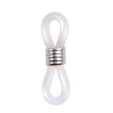Cumpara ieftin Prindere siliconica pentru ochelari, capat pentru snur si lant ochelari, accesoriu fixare rame, negru, 20 mm