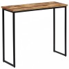 Masa Consola Gossi Lemn Masiv Tec Reciclat 90x30x76cm Living Hol