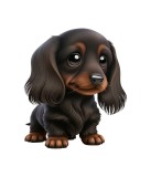 Cumpara ieftin Sticker decorativ Dachshund , Negru, 64 cm, 5569ST, Oem