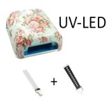 Lampă combinație LED-UV, model floral &ndash; 36W