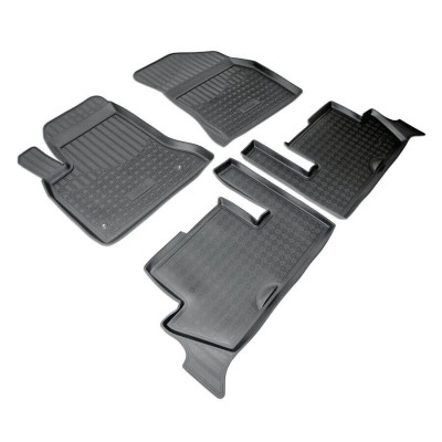 Set de 4 covorase cauciuc 3D stil tavita premium pentru Citroen C4 Picasso I 2006-2013 foto