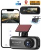 Camera de bord DVR V26a QOVU&reg; 4K Fata 2K Spate, WiFi &amp; Aplicatie dedicata, Camp vizual ultra-larg de 170&deg;, Senzor coliziune, Unghi ultra larg 170&deg;, Mo
