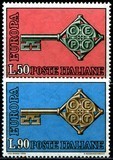 Italia 1968 - Europa-cept.2v.neuzat,perfecta stare(z)