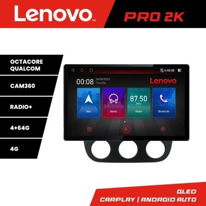 Navigatie VW Golf 5 2004-2010 clima automatica Lenovo PRO 4+64 13 inch 2K android 4G DSP gps internet KIT-golf5-automatic CarStore Technology
