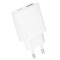 INCARCATOR retea Borofone &quot;BN24&quot; , Quick Charge 20W, 1 x USB, 1 x USB Type-C, alb &quot;6941991115639&quot; (timbru verde 0.18 lei)