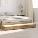 VidaXL Sertare de pat stejar artizanal 200x36,5x16,5 cm lemn prelucrat
