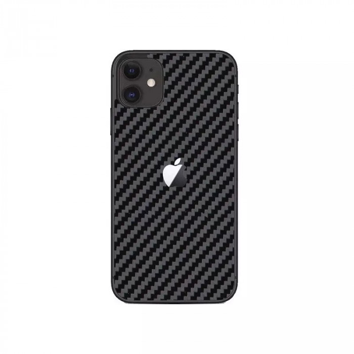 Sticker autoadeziv tip protectie pentru iPhone 11 Negru