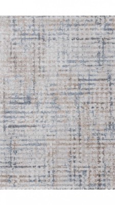 Covor Model Roma 32SKS, Marime 80 x 150 cm, Crem, Gri, Inaltime Fir 12 mm, Antialergic, Polipropilena, Living, Dormitor, Sufragerie, Birou foto