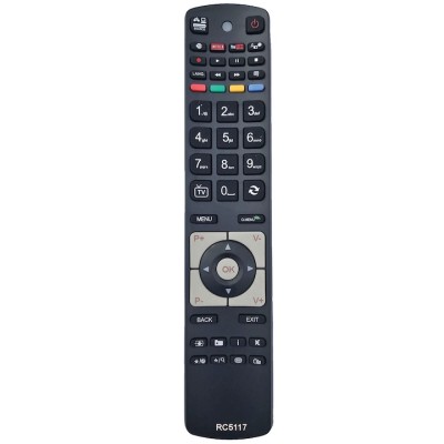 Telecomanda pentru LCD/LED BUSH RC5117, neagra cu functiile telecomenzii originale foto