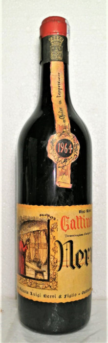 R 30, VIN ROSU GATTINARA, DOC, NERVI, Recoltare 1964 CL 70 GR 13