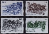 BC706, Insulele Feroe 1981 si 1982, 2 serii arhitectura, orase, case (2 poze)