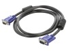 Cablu VCOM VGA-VGA D-Sub 15 pini HD 1.8m cu filtru ferita, izolatie PVC negru