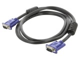 Cablu VCOM VGA-VGA D-Sub 15 pini HD 1.8m cu filtru ferita, izolatie PVC negru