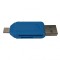Cititor extern de carduri SD/SDHC, MicroSD/SDHC, T-flash, Functie OTG, port USB2.0 si microUSB