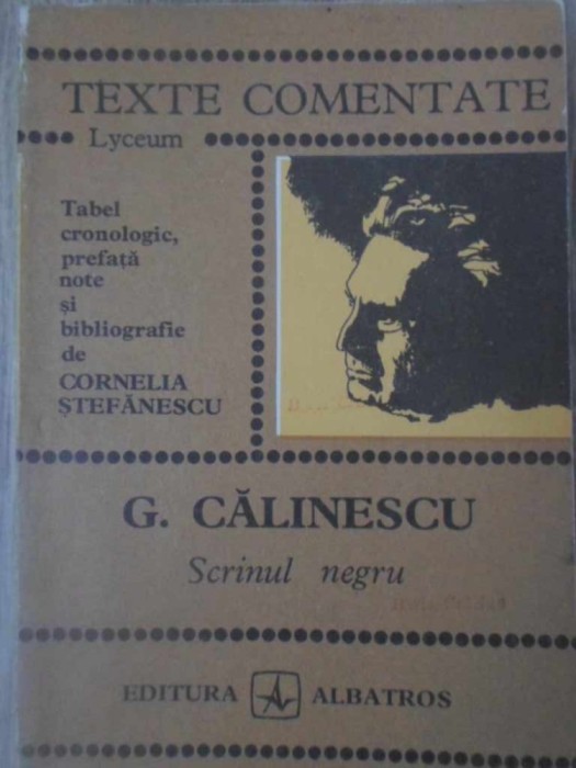 SCRINUL NEGRU. TEXTE COMENTATE-GEORGE CALINESCU-176937