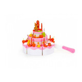 Set tort aniversar cu accesorii, 125 de elemente, Ecotoys HC441048