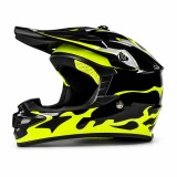 Cumpara ieftin Casca Copii Moto/Enduro FIXATO, Interior Confortabil, Ventilatie Multipla, pentru Moto, Cross, Enduro, ATV, Dirt Bike, Galben Neon, S 49-50cm