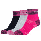 șosete Skechers 3PPK Wm Mesh Ventilation Quarter Socks SK42022-0400 multicolor, 23-26, 35-38, 39-42