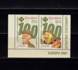 Cumpara ieftin RO 2007 LP 1762 &quot;Europa 2007, Cent. Cercetasiei&quot; , serie cu punte tip II ,MNH, Nestampilat