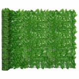 VidaXL Paravan de balcon, frunze verzi, 300x150 cm