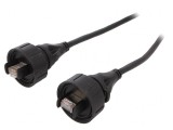 Patch Cord Ethernet 2m 8Pini Poliamidă Aurit 1.5A
