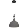 Pendul GLS GoodHome Aulavik, gri, 1xE27, forma de clopot