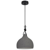 Cumpara ieftin Pendul GLS GoodHome Aulavik, gri, 1xE27, forma de clopot