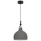 Pendul GLS GoodHome Aulavik, gri, 1xE27, forma de clopot