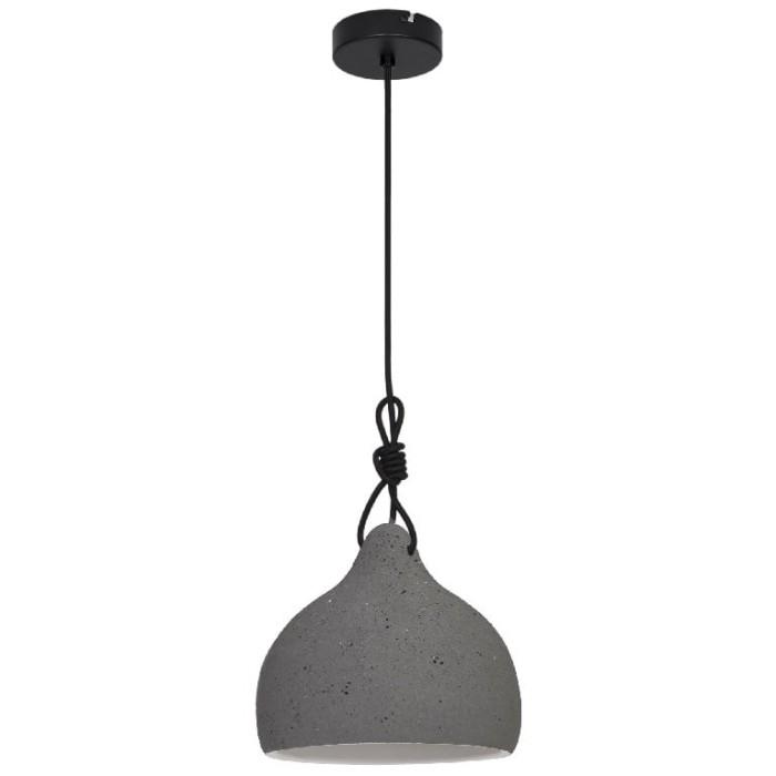 Pendul GLS GoodHome Aulavik, gri, 1xE27, forma de clopot