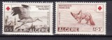 Algeria 1957 fauna crucea rosie MI 365-366 MNH, Nestampilat