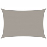 Cumpara ieftin Panza parasolar gri deschis dreptunghiular 5x7 m HDPE 160 g/m&sup2;