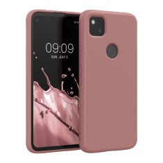 Husa Kwmobile pentru Google Pixel 4a, Roz, Silicon, KWM000011JE037C