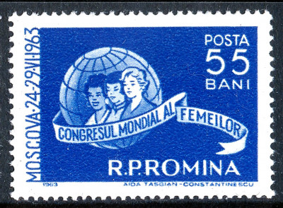 1963 LP562 serie Congresul Mondial al Femeilor MNH foto