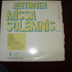 DISC VINIL - BEETHOVEN - MISSA SOLEMNIS DIRIJOR CONST. SILVESTRI -2 DISCURI