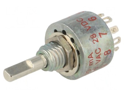 Comutator Rotativ 10 Pozitii 0,25A 125VAC/28VDC foto