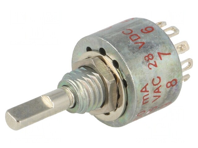 Comutator Rotativ 10 Pozitii 0,25A 125VAC/28VDC
