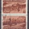 ROMANIA 1951 LP 281 a CIRCUITUL CICLIST TETE-BECHE STAMPILA PRIMA ZI BUCURESTI