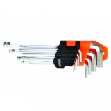 Set chei imbus cu bila scurte L, 9 piese, 1.5-10 mm, Cr-V, Gadget