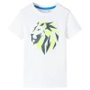 Tricou pentru copii, ecru, 92 12129, vidaXL