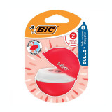 Cumpara ieftin Ascutitoare plastic dubla cu rezervor Bic Bulle