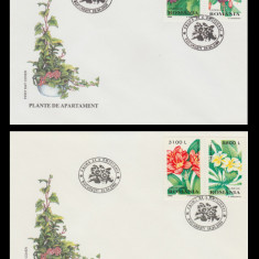 2000 Romania - 2 FDC Plante de apartament, LP 1510