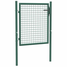 Poarta de gard, verde, 100 x 75 cm, otel