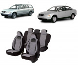 Cumpara ieftin Set huse scaune compatibile VW Passat B5 (1997-2005) Piele + Textil (Compatibile cu sistem AIRBAG), Umbrella