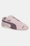 Puma sneakers din piele &icirc;ntoarsă Speedcat OG culoarea roz, 398846